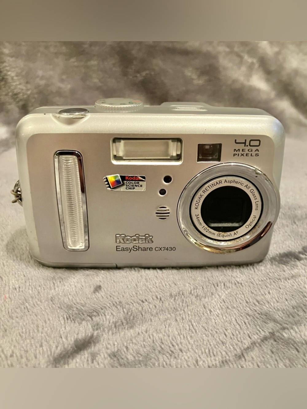 Kodak EasyShare CX7430 4.0MP Digital Camera Silver - TESTED WORKS